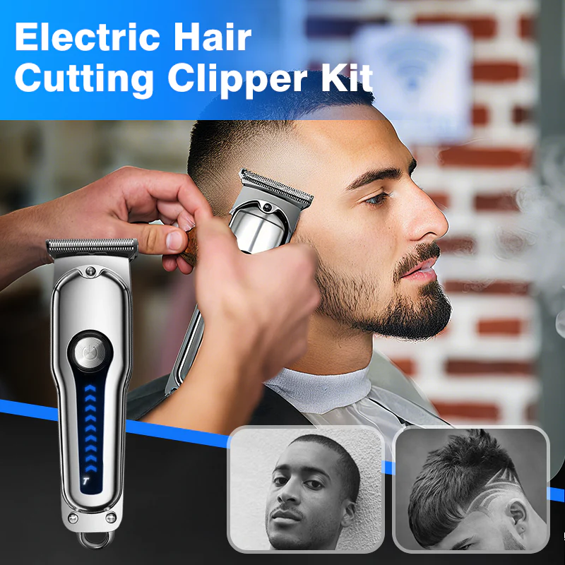 Electric Hair Cutting Clipper Kit