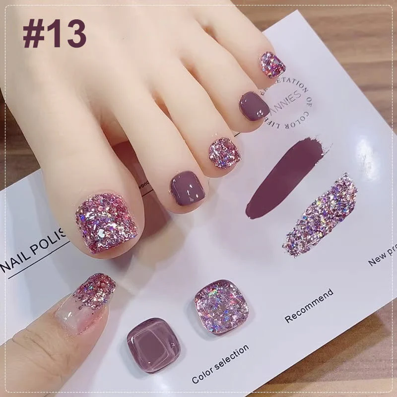 🎄Christmas Special Offer🎄💅Best-Selling Fashion Glitter Dual-Color Nail Polish Combo Set🎁Limited Time Promotion 50% OFF 🔥