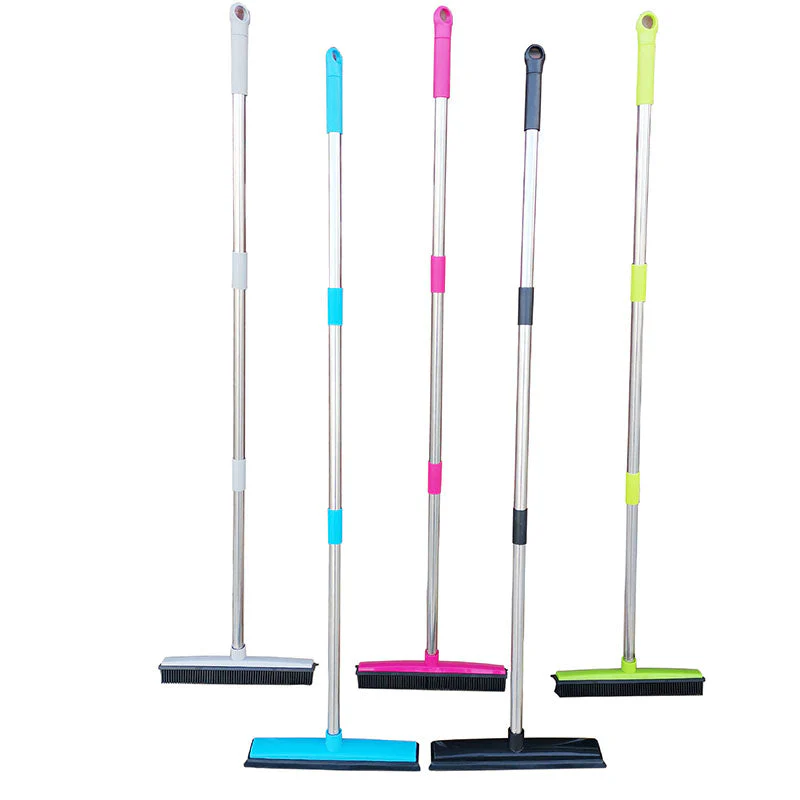 🔥2024 Hot Sale🔥Rubber Bristle Sweeper for Dusting and Pet Hair