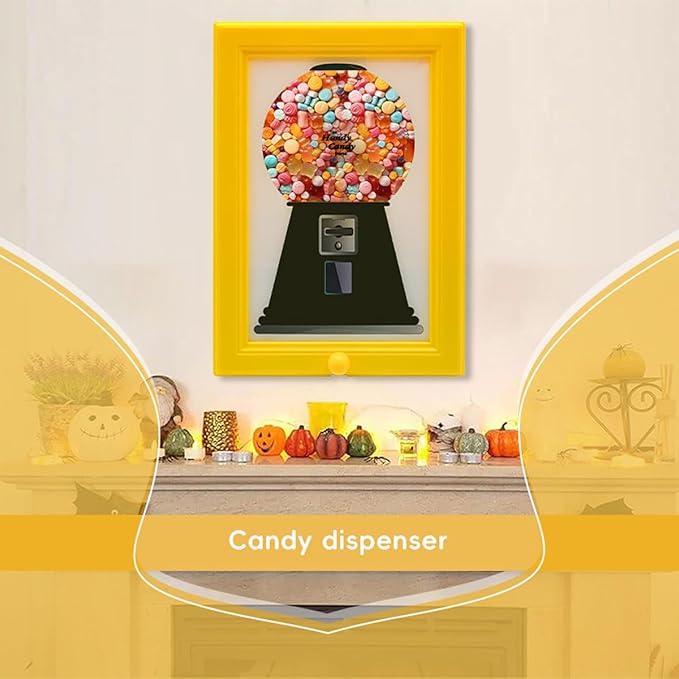 🔥HOT SALE 🎁Double the Fun! 🖼️🍬 Candy Dispenser Picture Frame - Wall Mount or Tabletop