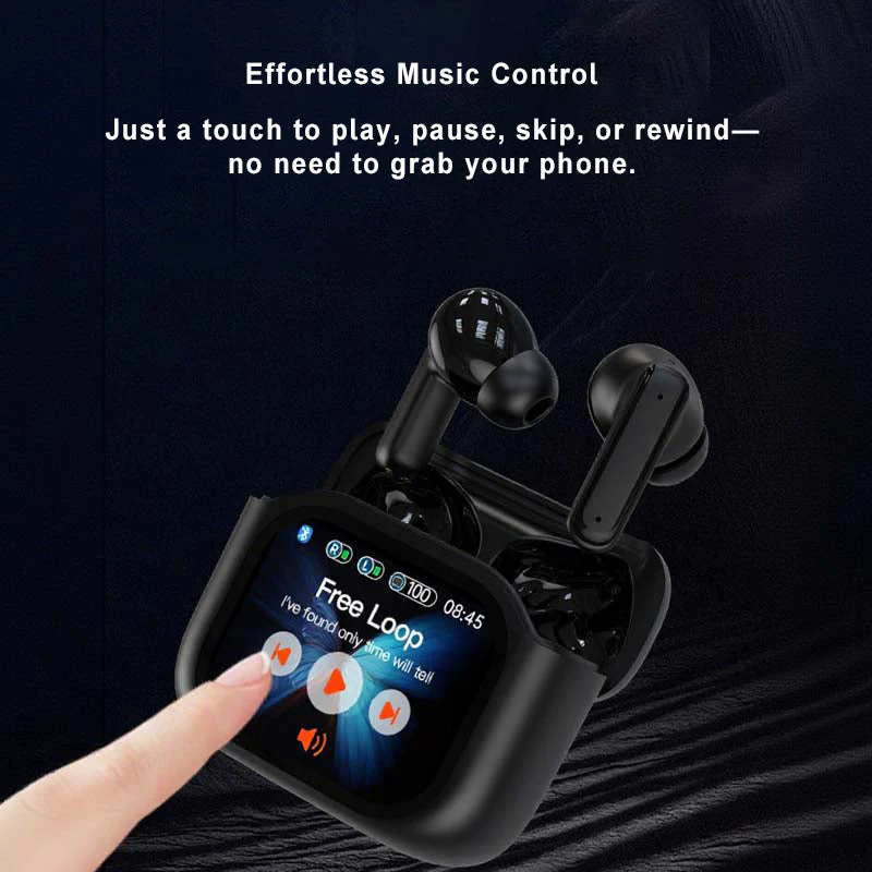 Compact Touch-Control Clear-Sound Earbuds