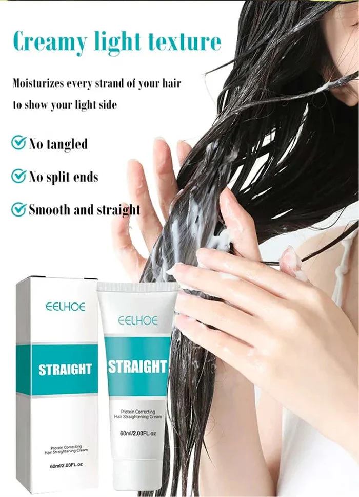✨Last Day Save 61%✨ Silk & Keratin Hair Straightening Cream