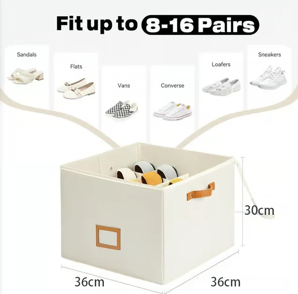 ⏳Limited time 50% off💥Fabric shoe organizer, storage box