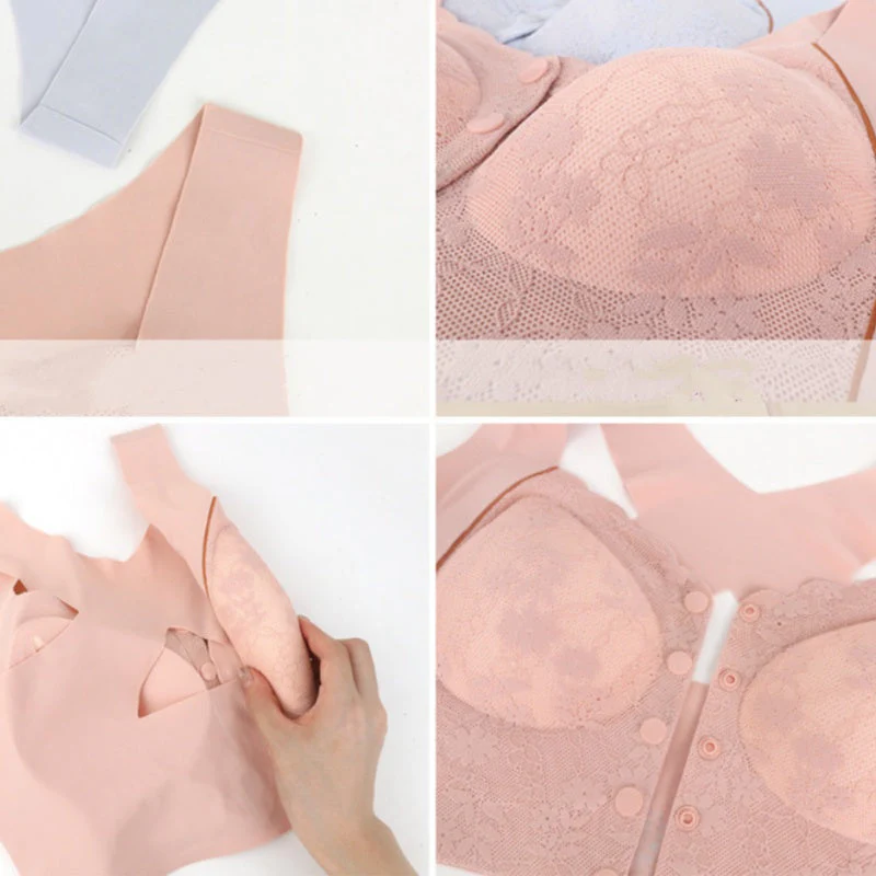 Women's Comfortable Wireless Front-Closure Bra