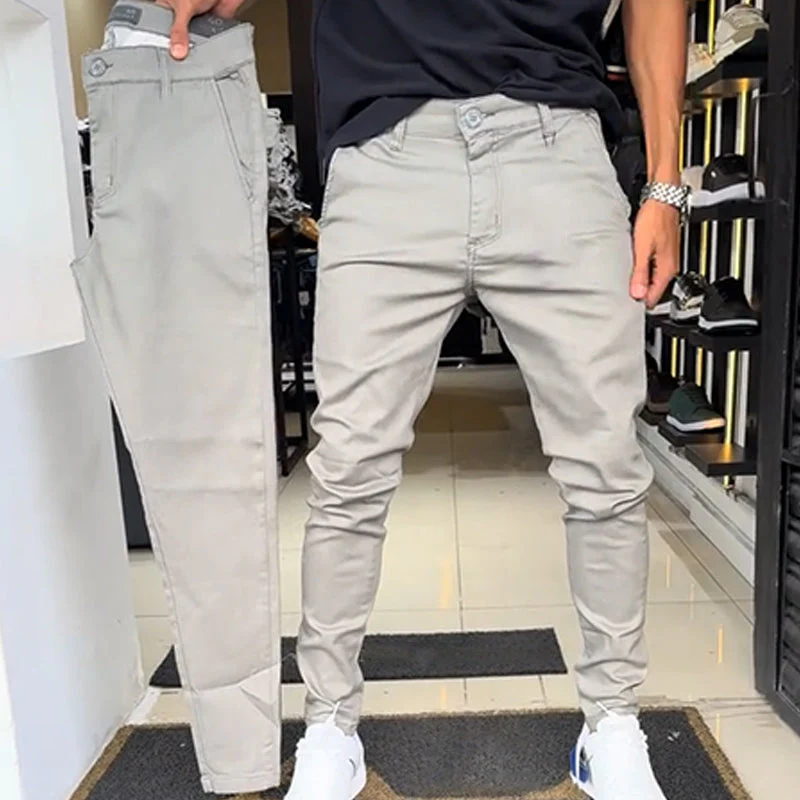 🔥2025 Hot Sale 50% OFF✨Men’s Slim-Fit Casual Solid Color Pants