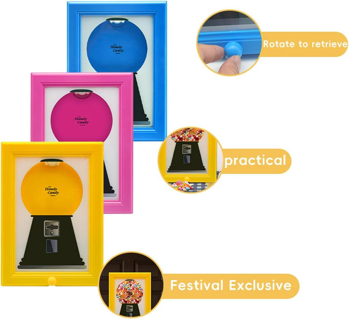 🔥HOT SALE 🎁Double the Fun! 🖼️🍬 Candy Dispenser Picture Frame - Wall Mount or Tabletop