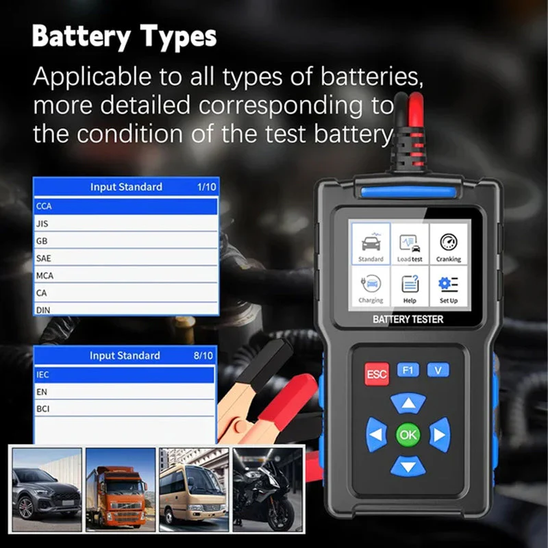 BT100 Car Battery Tester 12V Load Tester