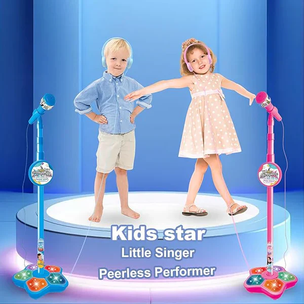 🎅LAST DAY SALE 50% OFF!!🌲Microphone Toy, Karaoke Machine Toy with Light