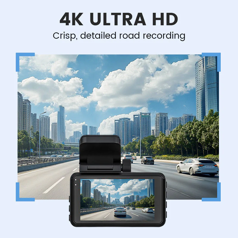 4K Ultra HD Car Dashcam with Night Vision