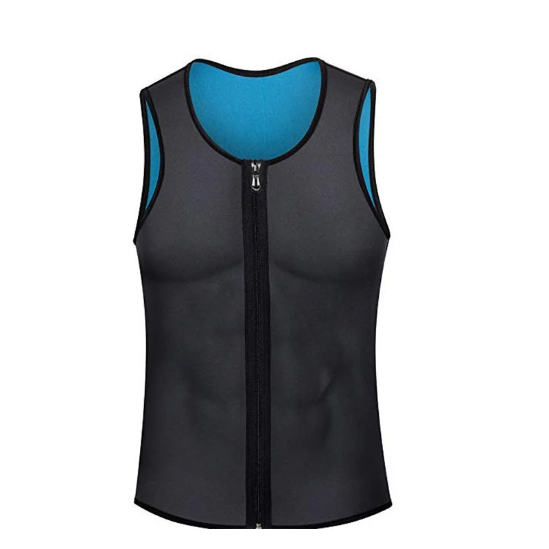 Men's Workout Zipper Body Shaper Tank Top