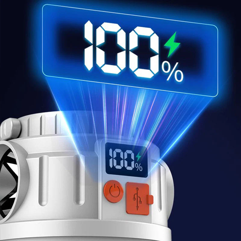 Solar Digital Display Dual Light Source Outdoor Light