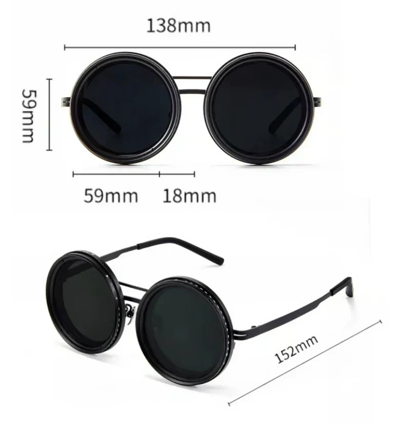 🔥Adjustable Tint Polarized Round Sunglasses (50% OFF)