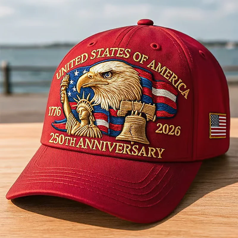 Eagle & Liberty – United States 250th Anniversary Hat🎁