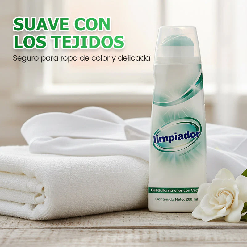 🔥Tiempo limitado 50% de descuento🔥  Gel Quitamanchas Enzimático Potente con Cepillo