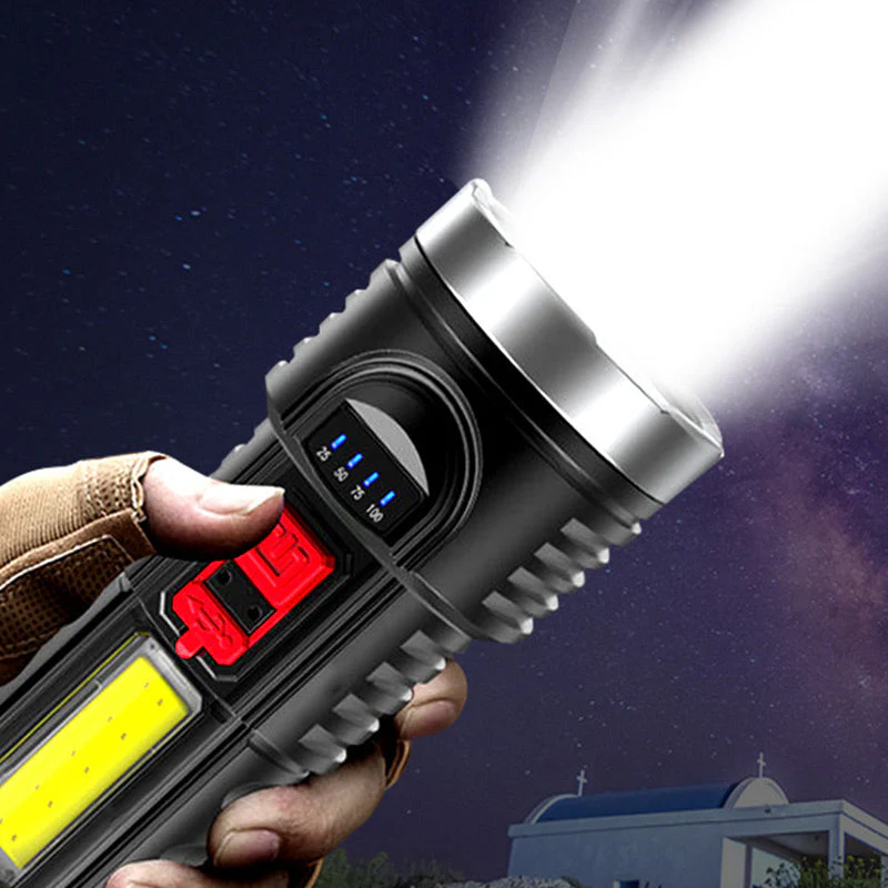 Outdoor Ultra-Bright Long-Range LED Flashlight