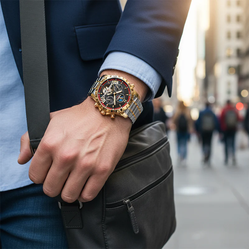 ⌚💧Swiss Brand New Waterproof Automatic Mechanical Watches