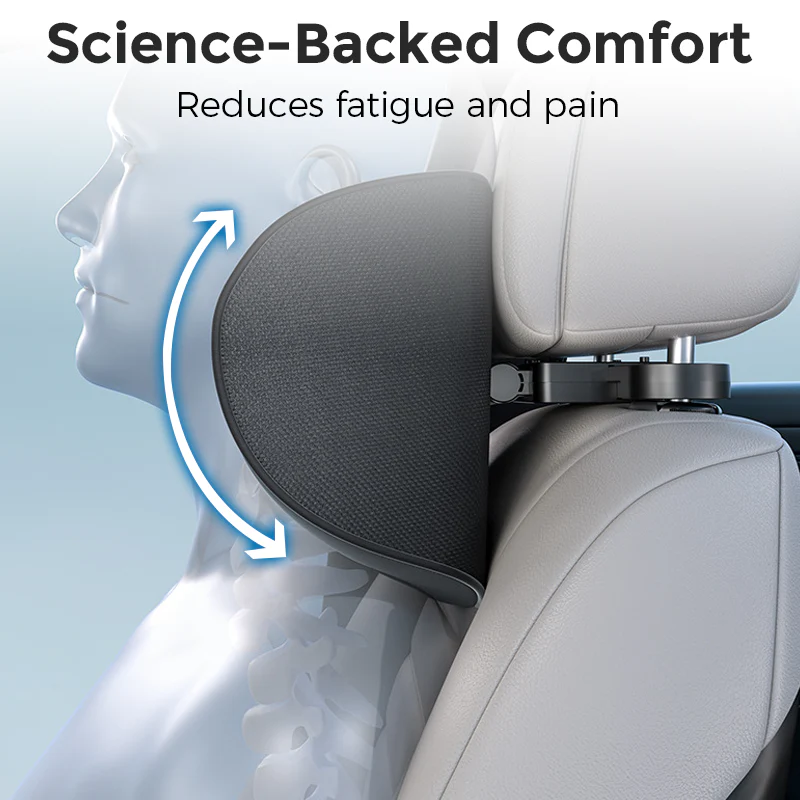 Adjustable U-Shaped Car Headrest Pillow