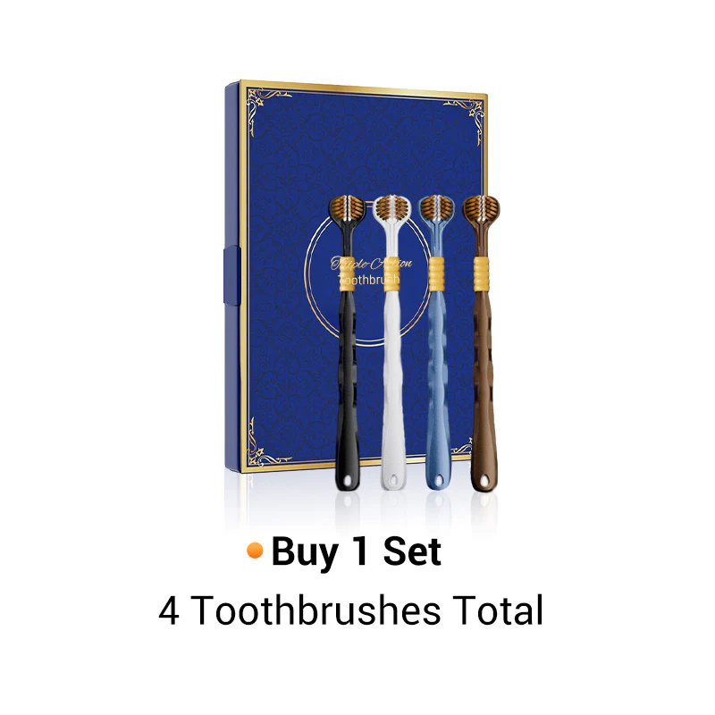 HOT SALE🦷Three-headed multi-angle cleaning toothbrush