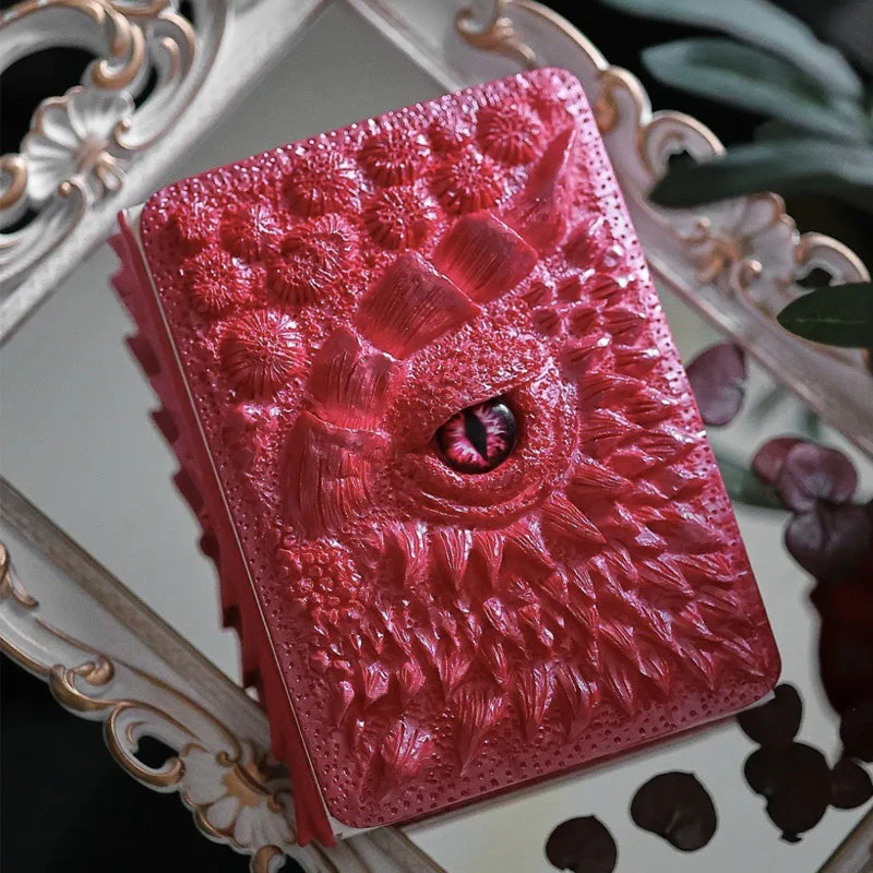 3D Textured Fantasy Dragon Eye Notebook