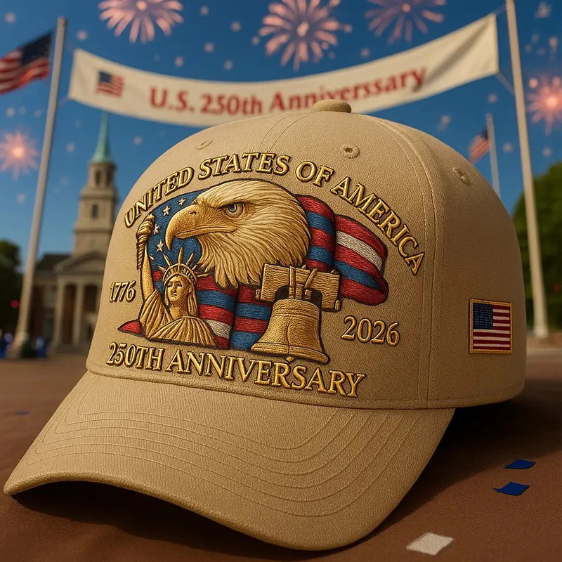 Eagle & Liberty – United States 250th Anniversary Hat🎁