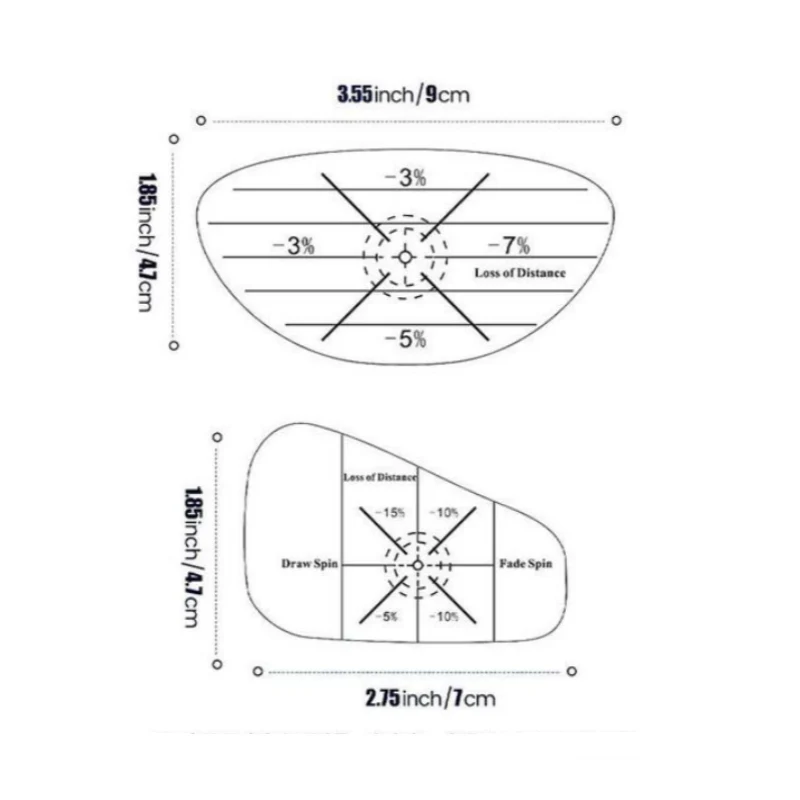 Self-Teaching Golf Impact Tape Set for Woods & Irons