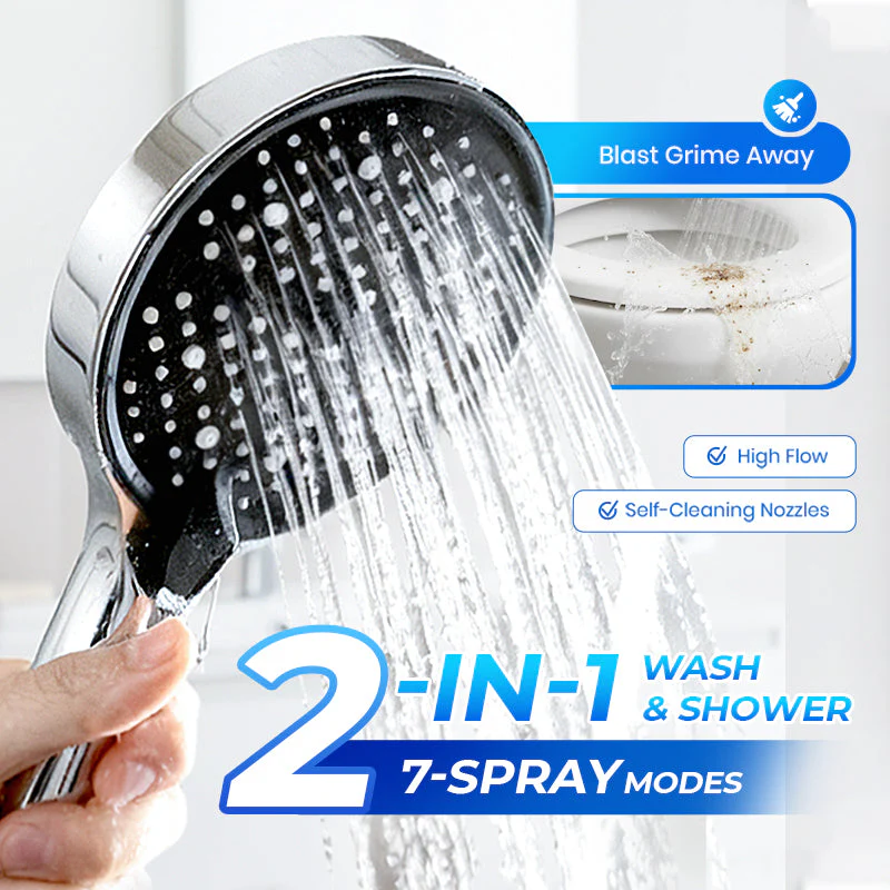 🚿 50% OFF NOW! ✨ High-Pressure Rainfall Shower Head - 360° Adjustable Angle, Easy-Clean Nozzles & Universal Fit for Refreshing Showers 💦📦