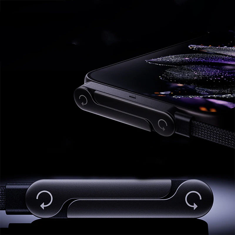 ⚡2-in-1 Invisible Holder Charger Cable – 240W Fast Charging Cord with Built-In Phone Stand