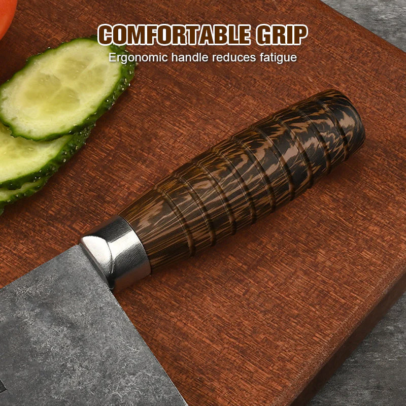 Stainless Steel Sharp Forged Slicing Knife+Multifunctional Heavy-Duty Kitchen Shears