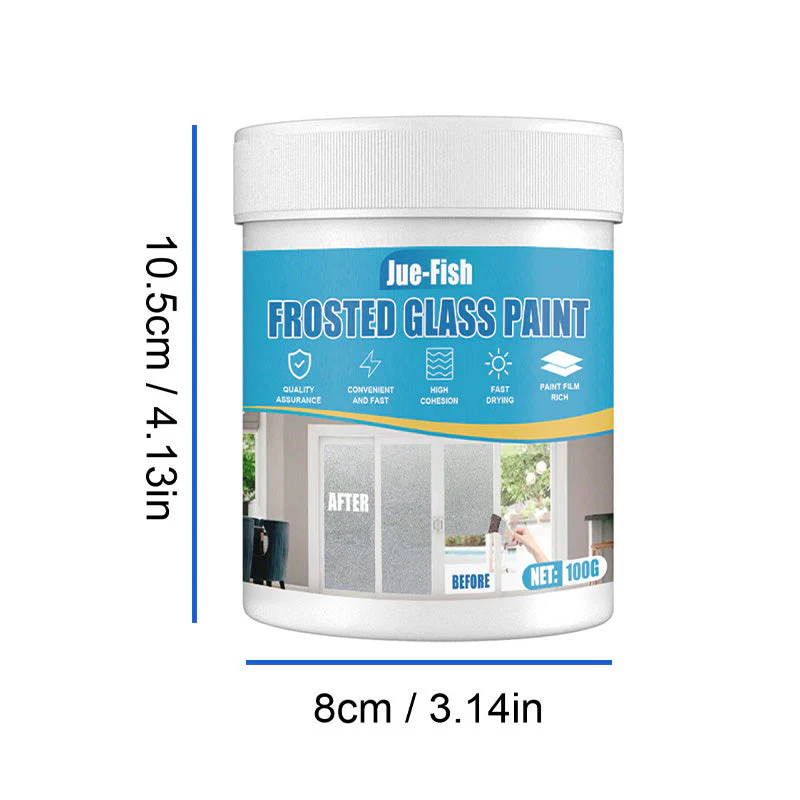 🔥Buy 2 get 1 free🔥Waterproof Frosted Glass Paint for Door & Window with Brush