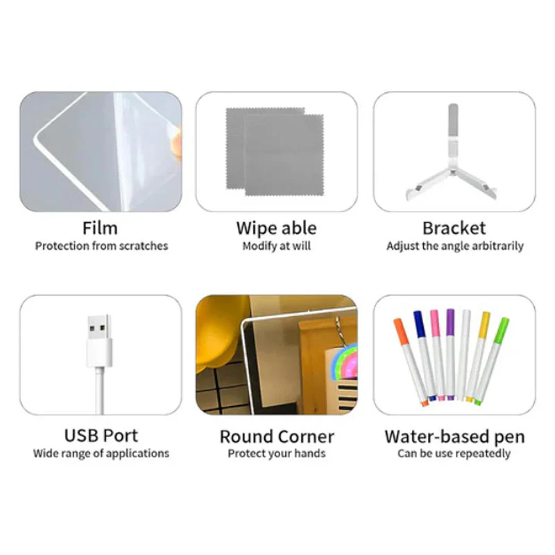 🌟Kit DIY para montar una pizarra de dibujo iluminada infantil