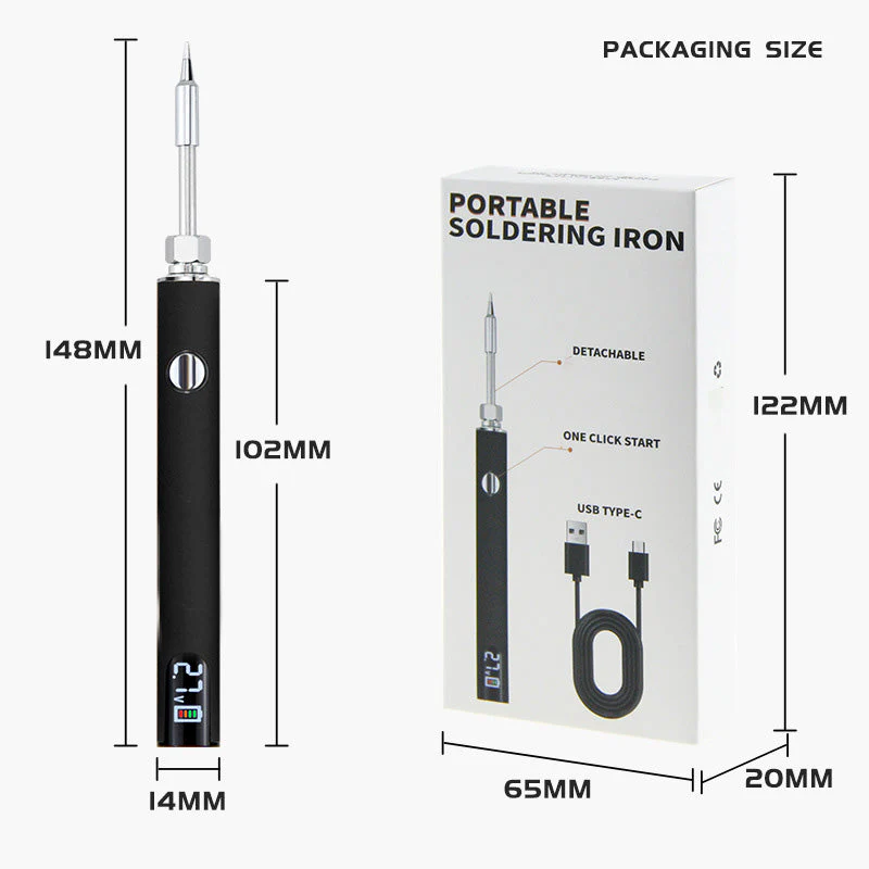 ⏳Time-limited Special⌛Portable Digital Display Soldering Iron Kit