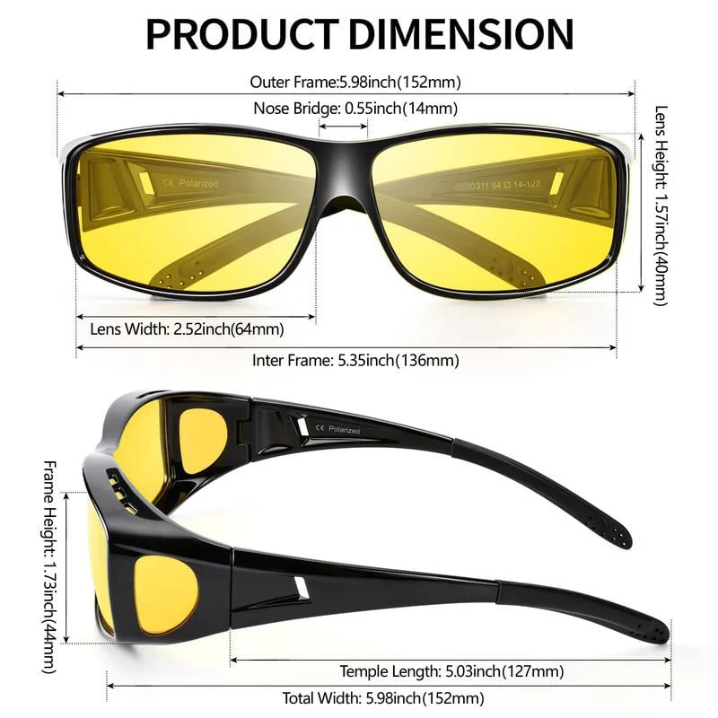 ⏳ This week's special offer: $18.99!! ✨ Night vision glasses for driving, polarized and anti-glare