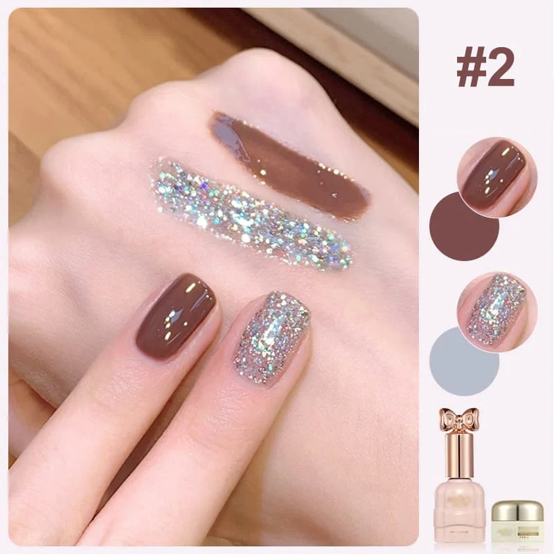 🎄Christmas Special Offer🎄💅Best-Selling Fashion Glitter Dual-Color Nail Polish Combo Set🎁Limited Time Promotion 50% OFF 🔥