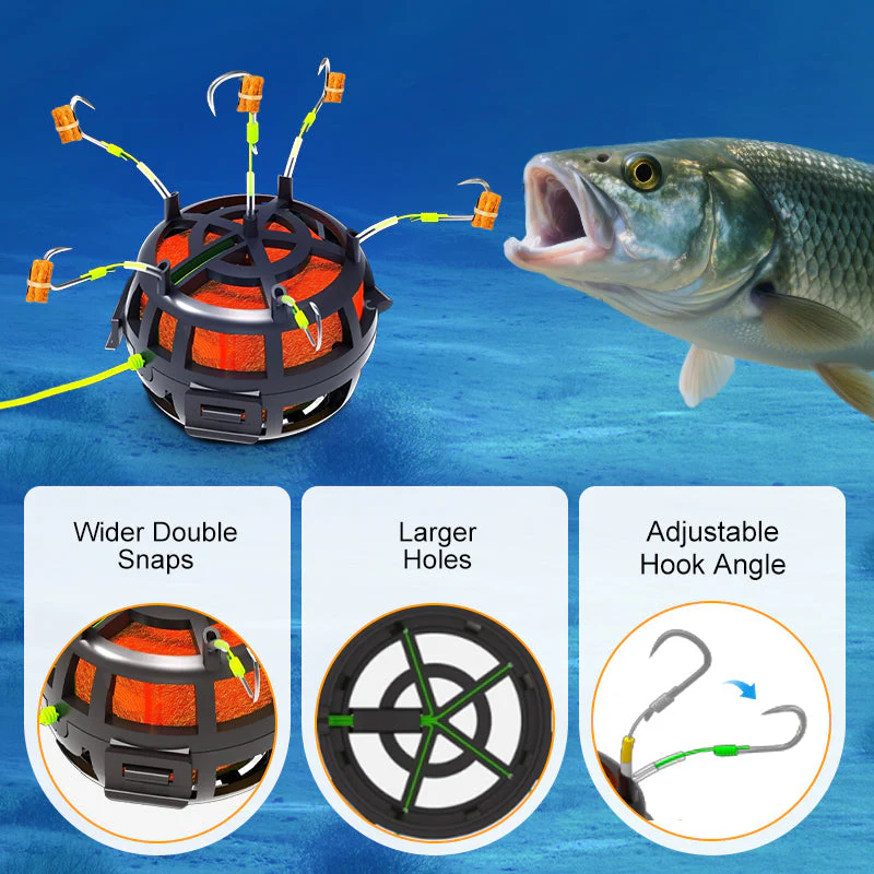Reverse Bottom Bait Cage Fishing Hook