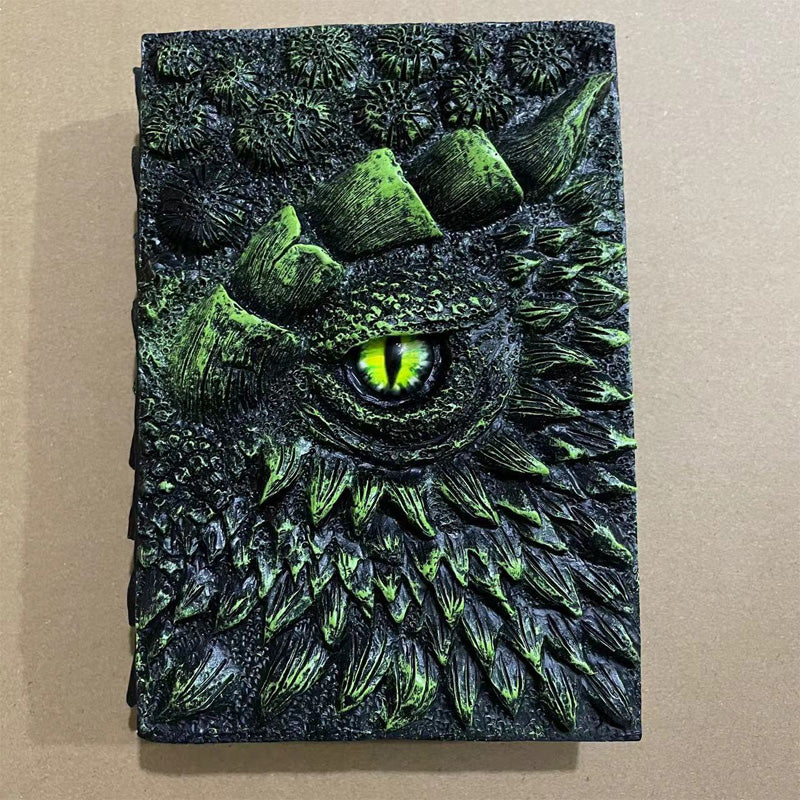 3D Textured Fantasy Dragon Eye Notebook