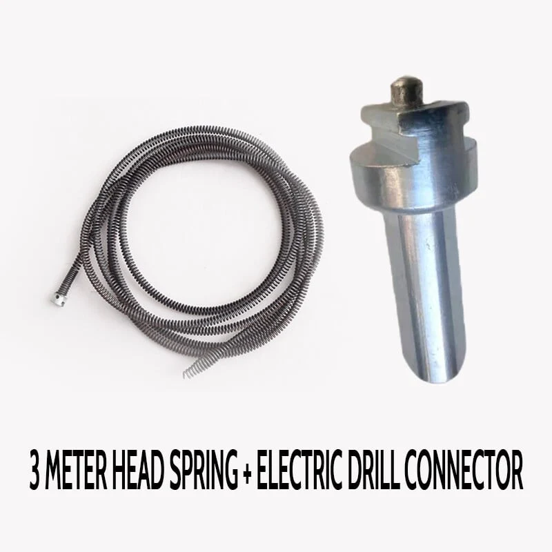 Electric drain cleaning spring succeeds