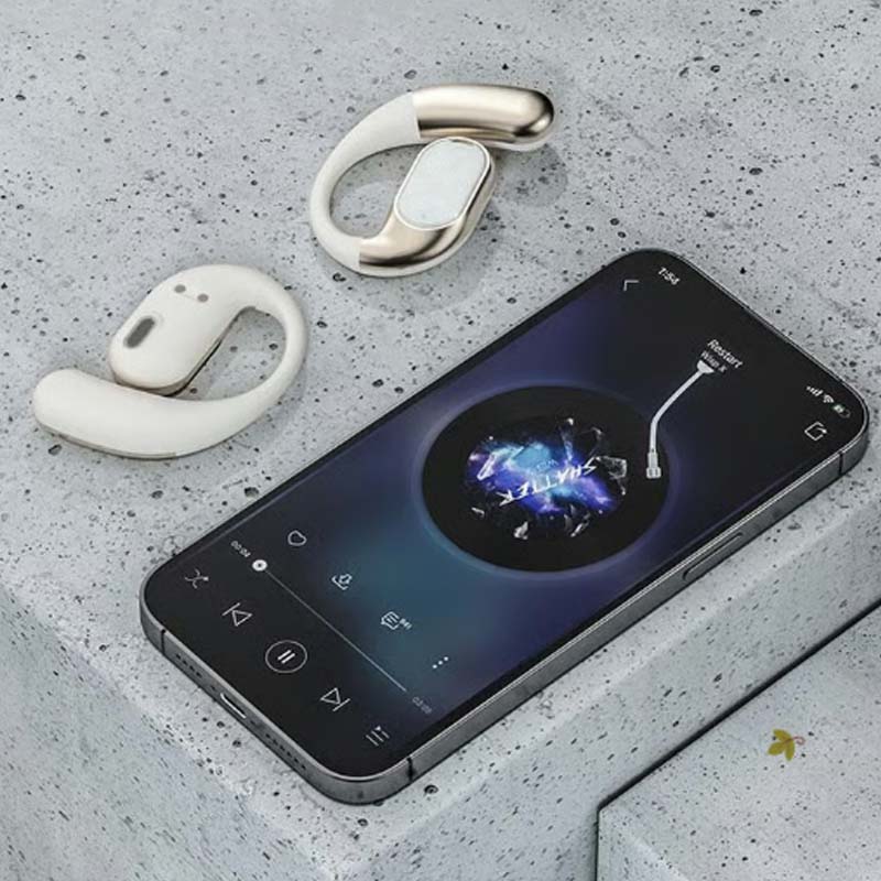🎧 Wireless Open-Ear Earbuds – Lightweight, Clear Sound & Safe for Outdoor Use 🏃‍♂️✨