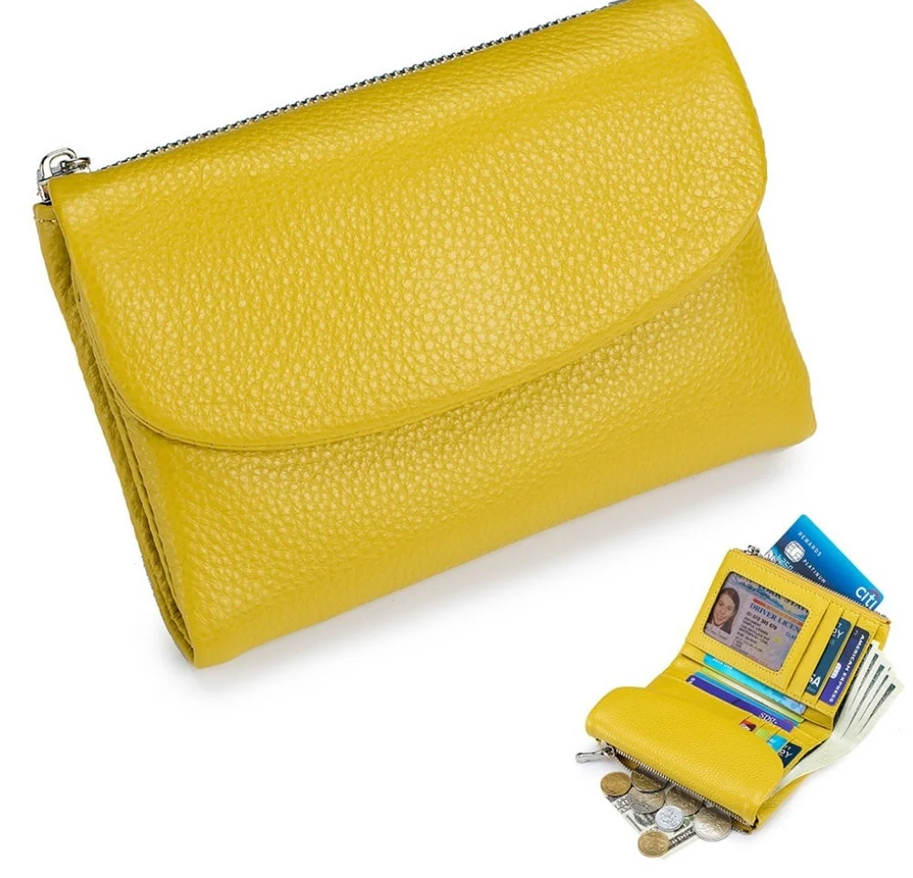 ⏰Unisex-Geldbörse aus Kieselleder🔥