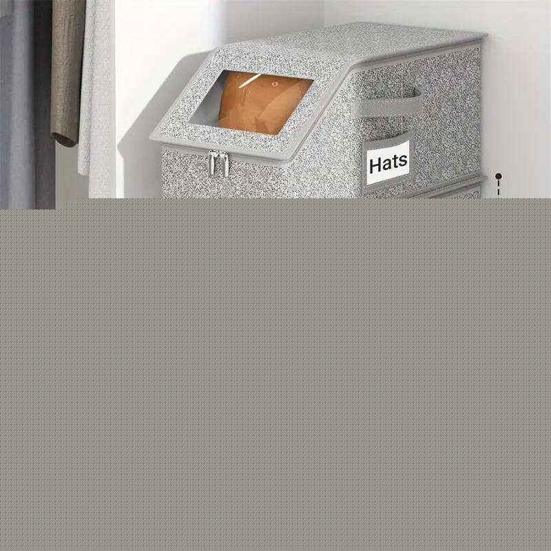 🧢 50% OFF NOW! 🎉 Stackable Baseball Cap Boxes – Space-Saving, Dustproof & Clear View 📦📦