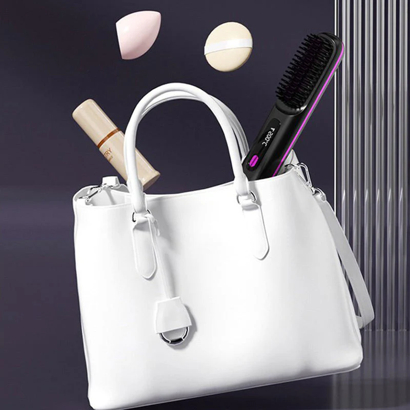 🔥Summer Hot Sale 40% Off🔥Wireless Ceramic Heating Hair Straightening Comb