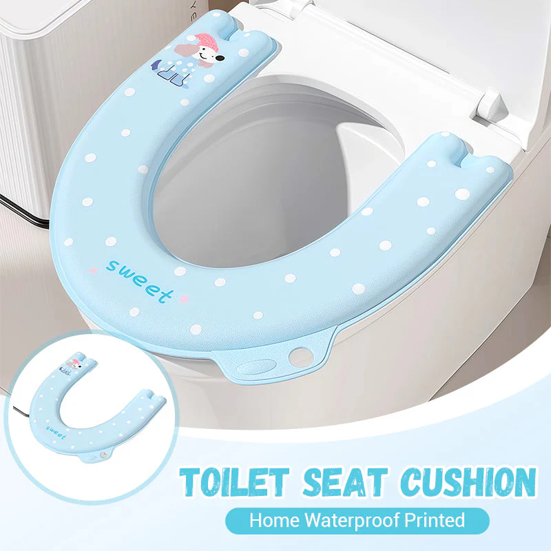 Home Waterproof Printed Toilet Seat Cushion