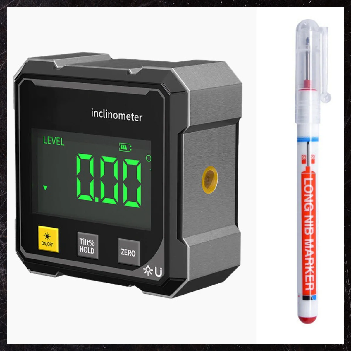 📐 50% OFF NOW! 🔥 4-Side Magnetic Digital Angle Gauge - Laser Precision & Multi-Surface Use, Perfect for Woodworking and Construction ✨