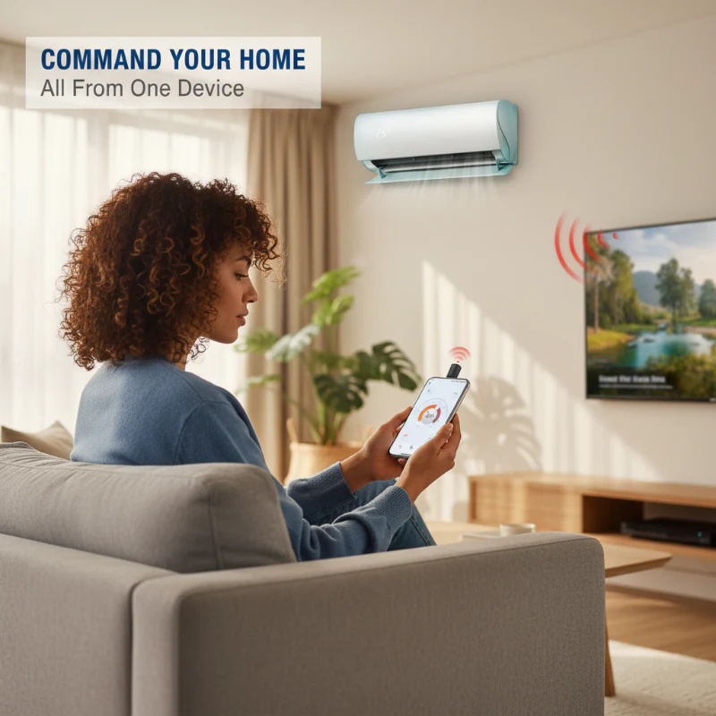 Universal Remote Control Adapter for Phone