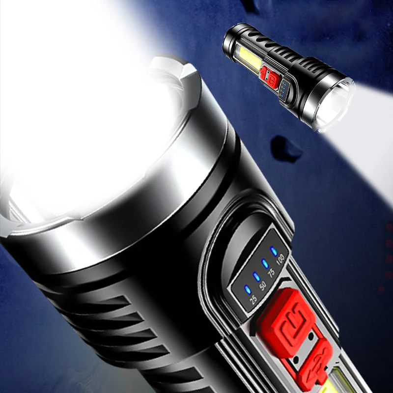 Outdoor Ultra-Bright Long-Range LED Flashlight