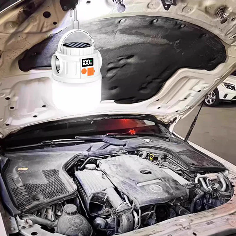 Solar Digital Display Dual Light Source Outdoor Light