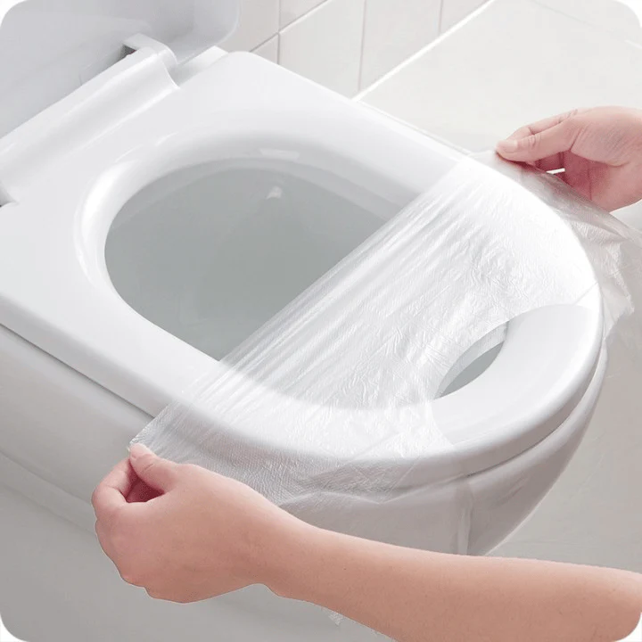 🎁2025 Hot Sale🎁- 50% OFF💥 Disposable Plastic Toilet Seat Cover - No Worry Of Public Toilet Anymore👋