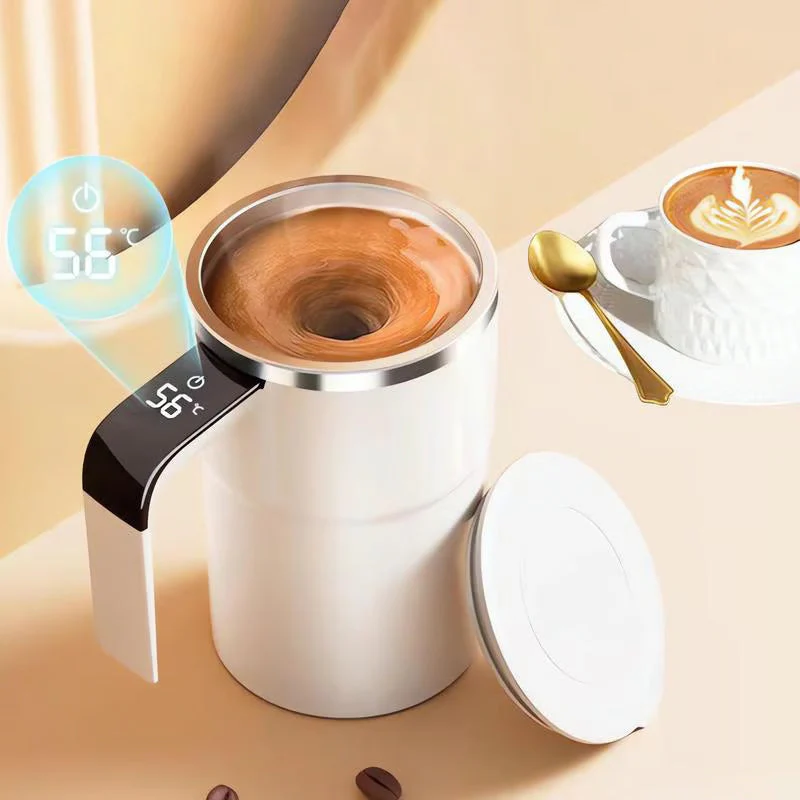 🏆Flash Sale⚡50K+ SOLD! 💥☕Rechargeable Automatic Magnetic Stirring Coffee Mug Set with Digital Display