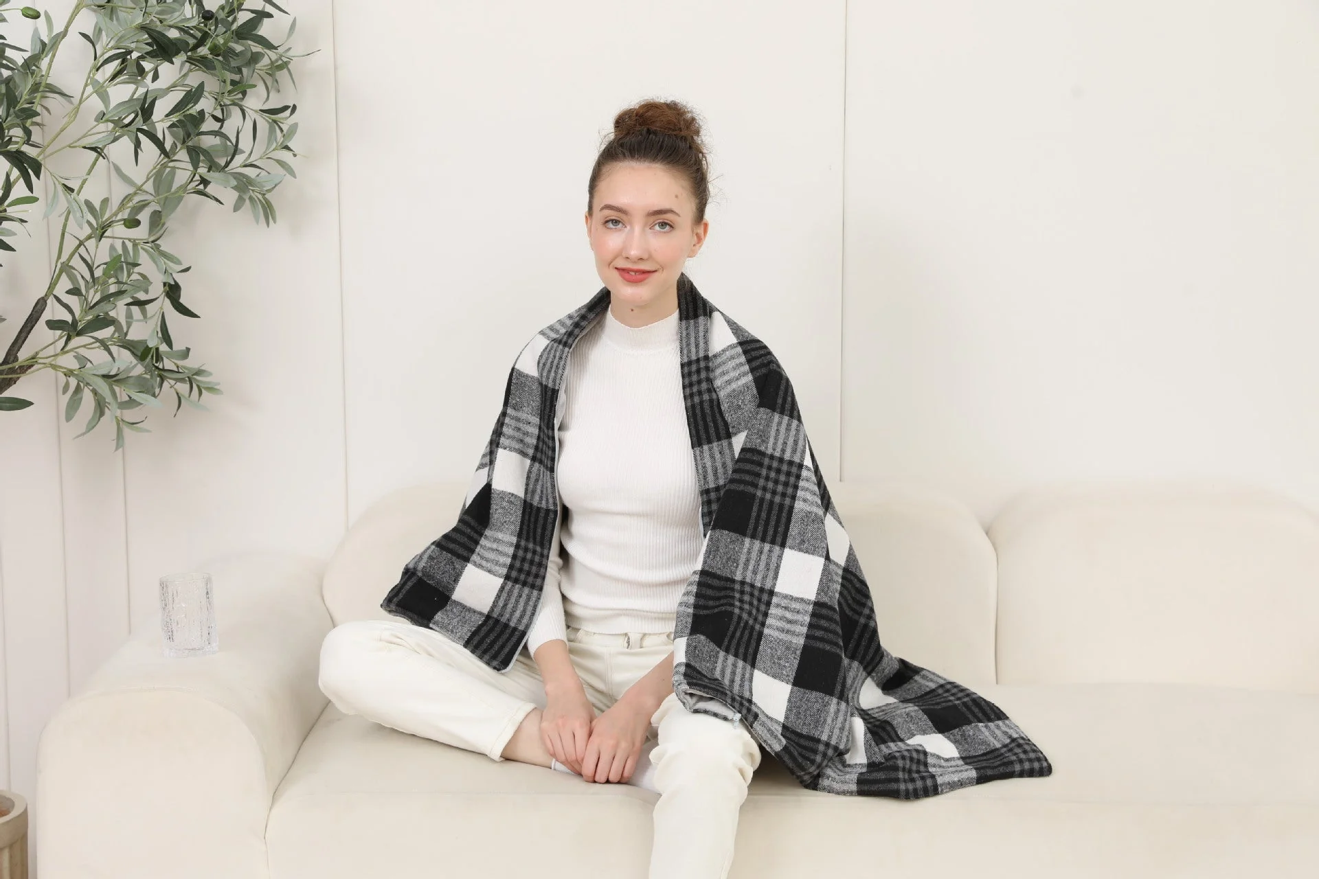 🎄 Special Offers for Christmas 🎄New generation heated scarf - Multifunction heating blanket with intelligent regulation - Sleek version with USB heating