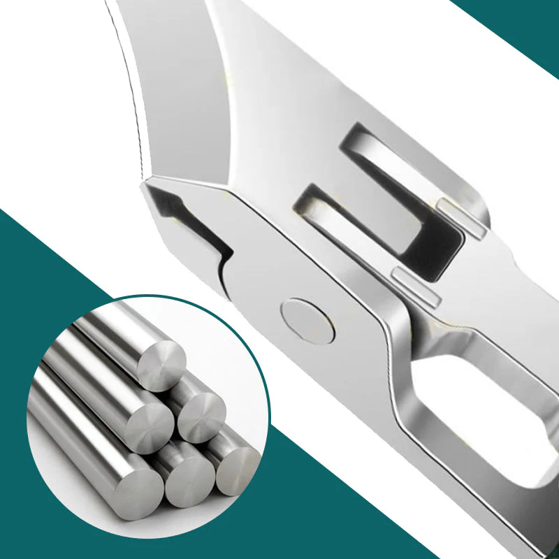 🔥 Splashproof 25° Beveled Edge Nail Clippers 3-Piece Set