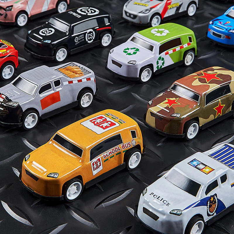 30pcs Simulation Alloy Car Toys Set with Maps